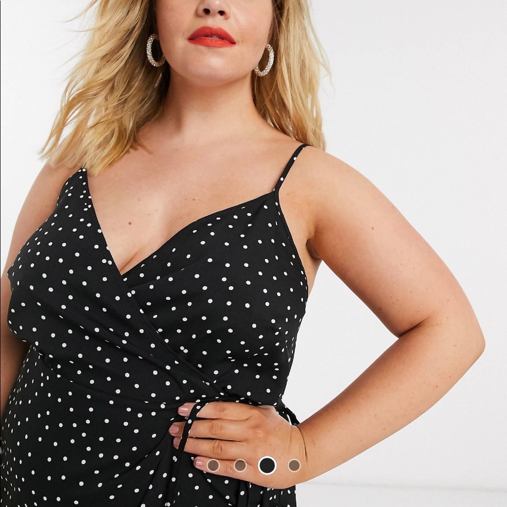 ASOS CURVE Polka Dot Cami Dress